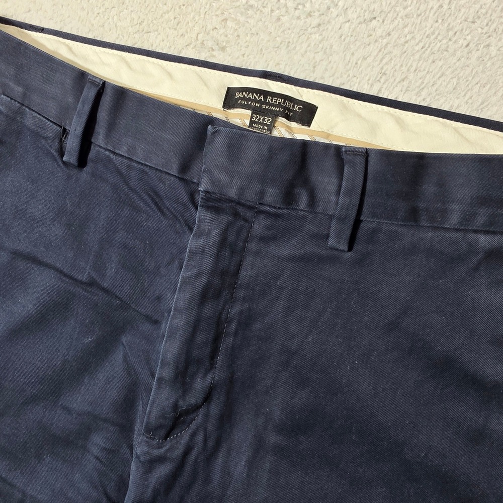 NEW! Banana Republic Fulton Skinny Fit Rapid Movement Chino Mens 32/32 Stretch